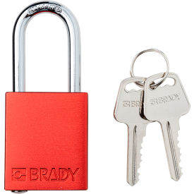 Brady® Safety Lockout Padlock Keyed Different 1-1/2