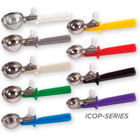 Winco ICOP-30 Disher W/ Single Piece Handle Size #30 Black ICOP-30 - Pkg Qty 10