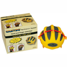 CanDo® Digi-Extend n' Squeeze® Exerciser X-Light Yellow Large 10-2290