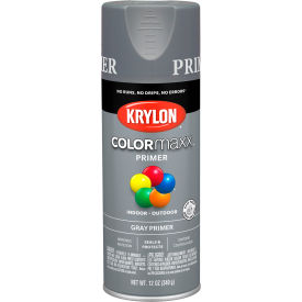 Krylon® Colormaxx™ Paint & Primer 12 oz. Gray Primer K05582007 - Pkg Qty 6
