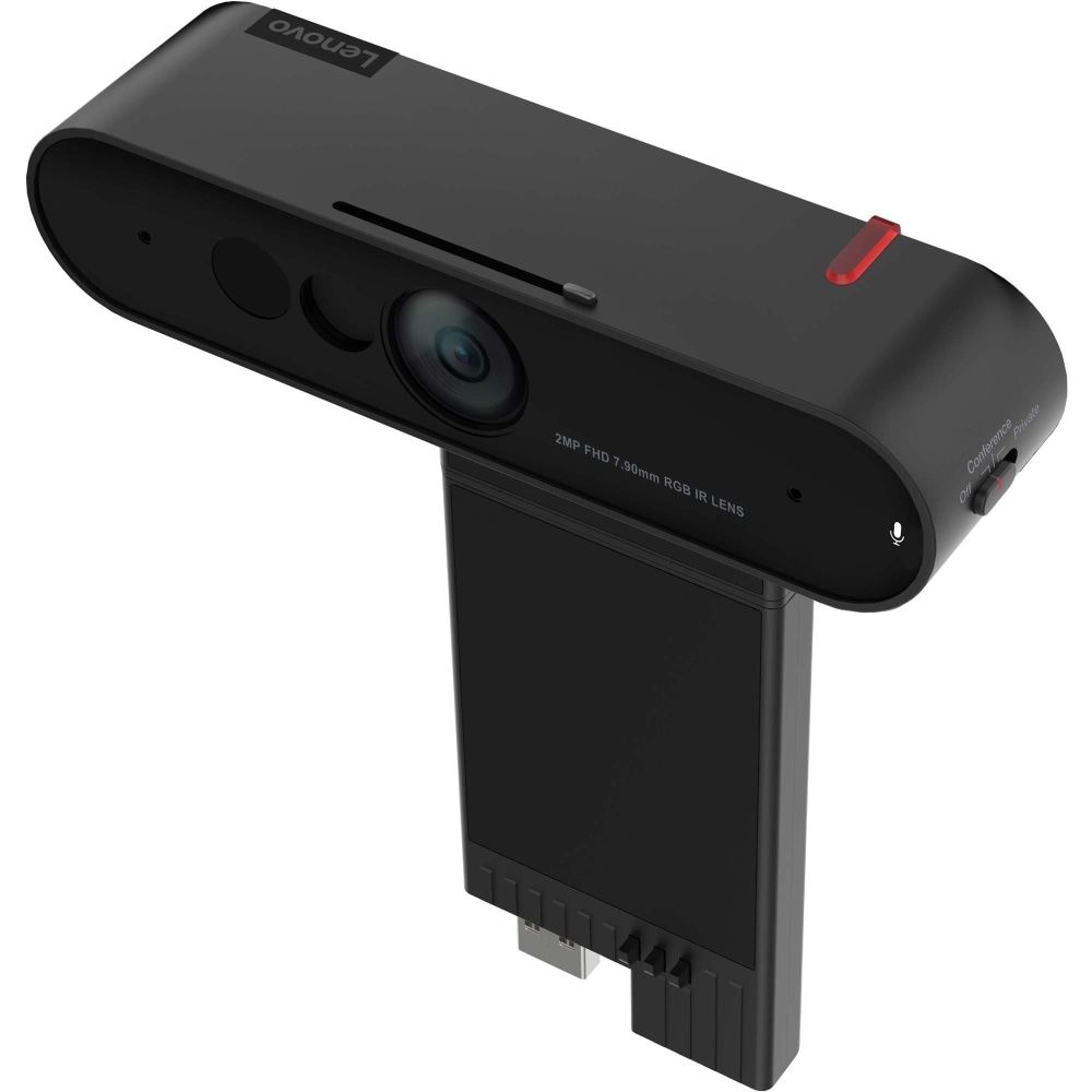 Lenovo ThinkVision MC60 Webcam - Black - USB Type A - 1 Pack(s) - 1920 x 1080 Video - 95 deg. Angle - Microphone - For Monitor MPN:4XC1J05150