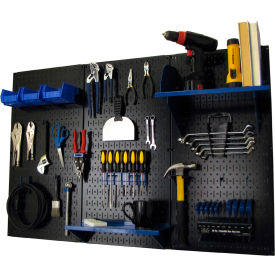 Wall Control Pegboard Standard Tool Storage Kit Black/Blue 48