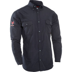 DRIFIRE® Flame Resistant 4.4 Work Shirt M Navy Blue DF2-CM-450C-LS-NB-MD DF2-CM-450C-LS-NB-MD