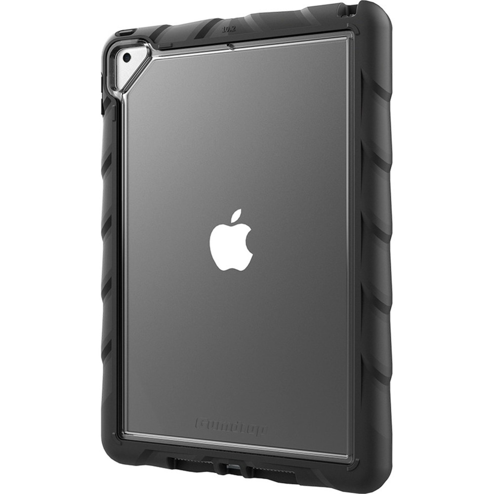 Gumdrop DropTech Clear for iPad 10.2 Case - For Apple iPad (7th Generation) Tablet - Apple Logo - Clear, Black MPN:01A001