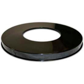 Witt Industries Steel Open Flat Lid Black M3601-FTL-BK