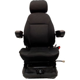 Concentric™ 470 Series Heavy Duty Seat w/ Low Profile Air Suspension Arm Rests Fabric Black 470201BK