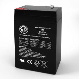 AJC® Dual-Lite 12-726 Emergency Light Replacement Battery 5Ah 6V F1 AJC-C5S-I-0-187128