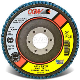 CGW Abrasives 41705 Abrasive Flap Disc 4-1/2