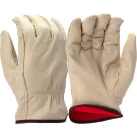 Pyramex® GL4003K Insulated Select Pigskin Drivers Gloves Keystone Thumb S Tan GL4003KS - Pkg Qty 12
