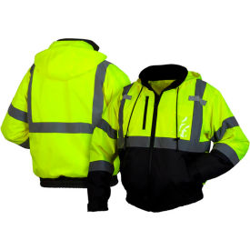 Pyramex® RJ31 Hi-Vis Waterproof Bomber Jacket Type R ANSI Class 3 S Lime RJ3110S
