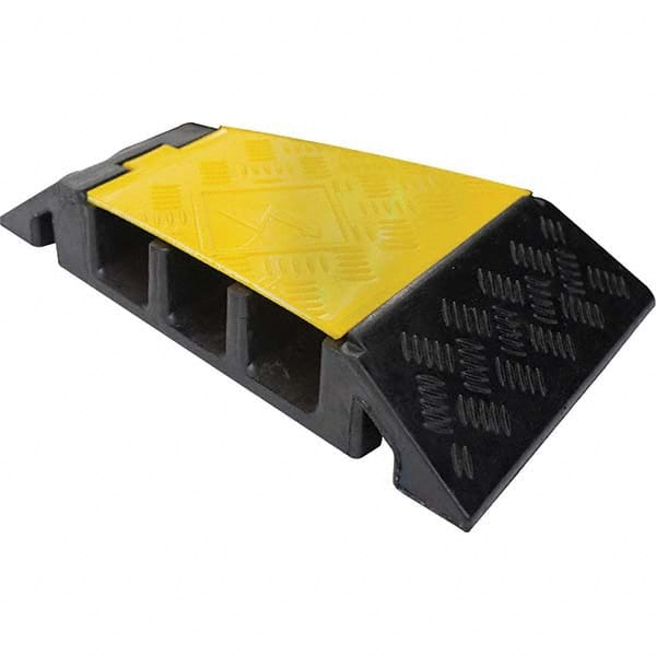 Floor Cable Cover: Polyethylene, 3 Channels, 2-1/4