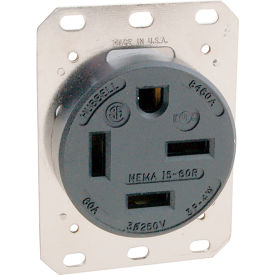 Allpoints 2531382 Receptacle Single 250V 60A 2531382