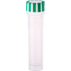CELLTREAT 2.0mL Screw Top Micro Tube & Cap Self-Standing Grip Band Green Sterile 500PK 230830