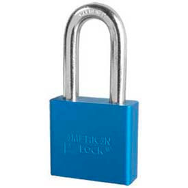 American Lock® No. A1306BLU Solid Aluminum Rectangular Padlock - Blue A1306BLU - Pkg Qty 24