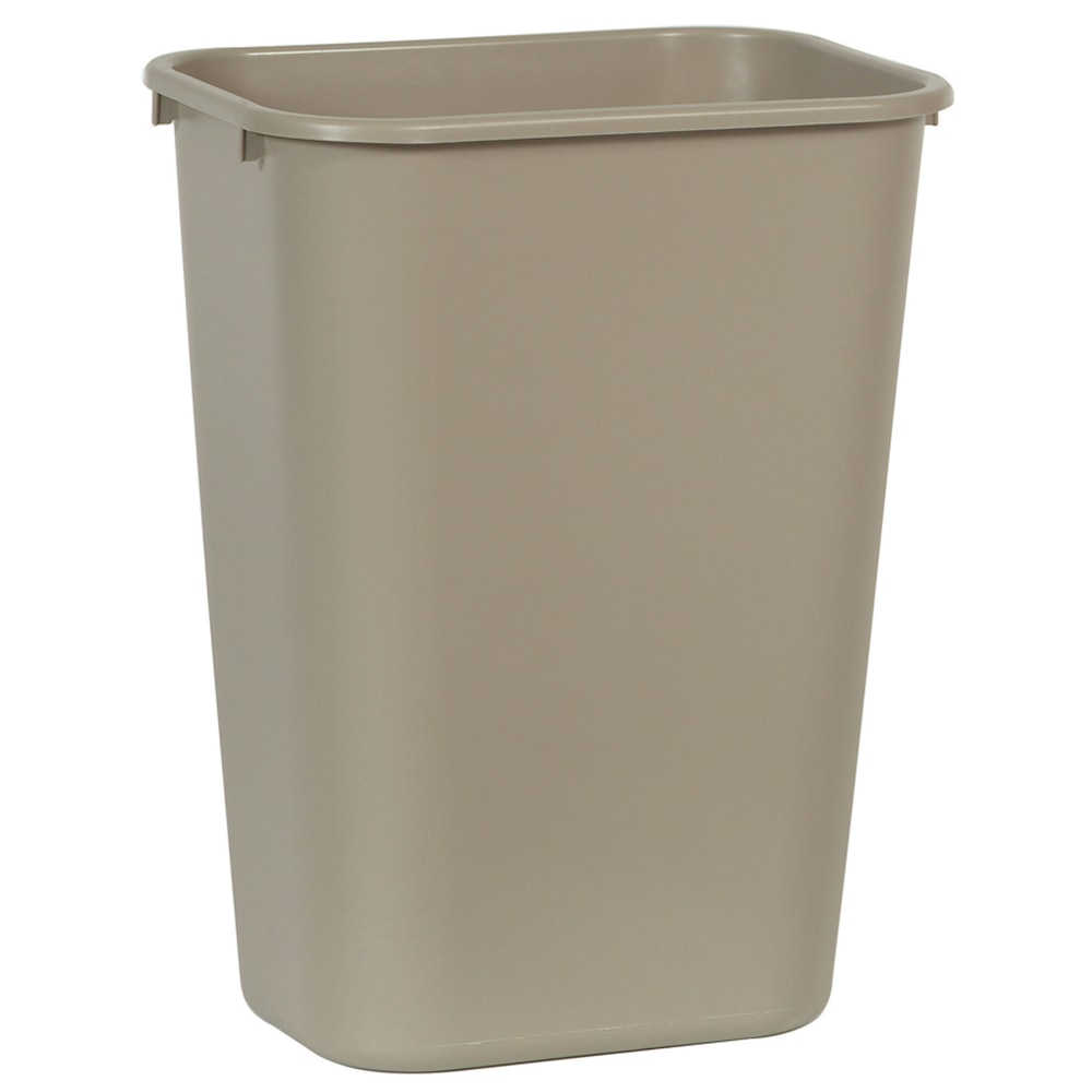 Rubbermaid Durable Polyethylene Wastebasket, 10 1/4 Gallons (38.8L), Beige MPN:295700BG