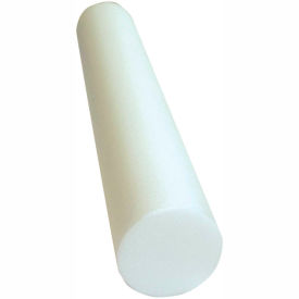 CanDo® White PE Foam Roller Round 6
