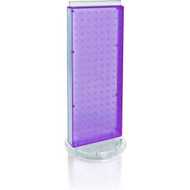 Global Approved 700508-PUR Revolving Pegboard Countertop Display Unit 8
