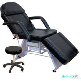 AYC Group Parker Salon Facial Chair with Stool - Black DON-FCCHR-215001-BLK