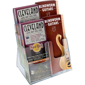 Global Approved 252381 Two-Tier Brochure Holder 9-1/4