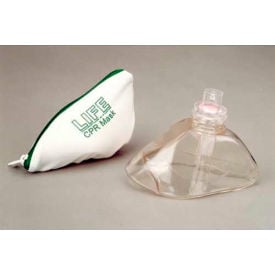 LIFE® CPR Mask for Adult and Child w/One-Way Valve in Nylon Zip-Bag #LIFE-100B #LIFE-100B