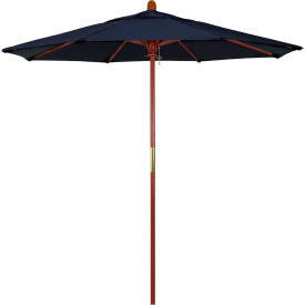 California Umbrella 7.5' Patio Umbrella - Olefin Navy - Hardwood Pole - Grove Series MARE758-F09