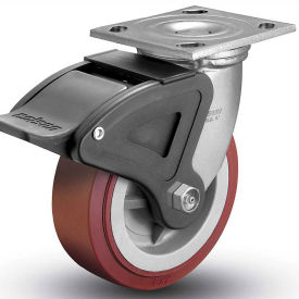 Colson® 4 Series Swivel Plate Caster 4.06109.929 BRK4 Polyurethane With Brake 6