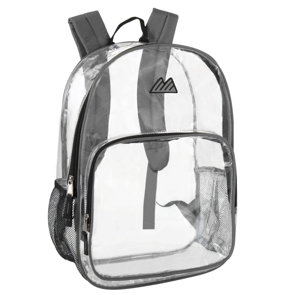 Summit Ridge Heavy-Duty Clear Backpack, Gray Trim MPN:2007GRY