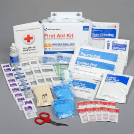 First Aid Only® 10 Person First Aid Kit ANSI 2015 Class A Metal Case 90755