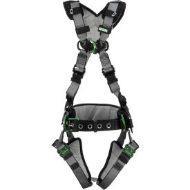 V-FIT™ 10195157 Construction Harness Back Chest & Hip D-Rings Quick-Connect Leg Straps STD 10195157
