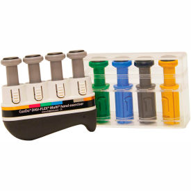 Digi-Flex® Multi™ Hand Exerciser Progressive Starter Pack Silver & 4 Additional Buttons 10-3746S