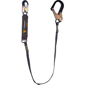 Guardian Arc Flash Shock Absorbing Lanyard Fixed Single Leg Aluminum Rebar Hook 6'L 3400033