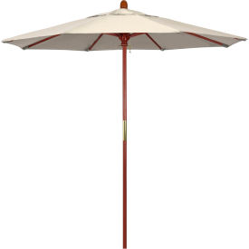 California Umbrella 7.5' Patio Umbrella - Olefin Antique Beige - Hardwood Pole - Grove Series MARE758-F22