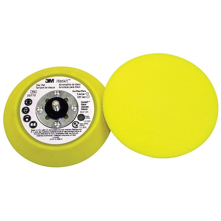 Hook-and-Loop Disc Backup Pad, 5 in Dia MPN:05775