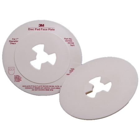 Disc Pad Face Plate, 7 in D, Soft, PK10 MPN:45194