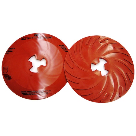 Disc Pad Ribbed Face Plate, 9 in D, PK10 MPN:81728
