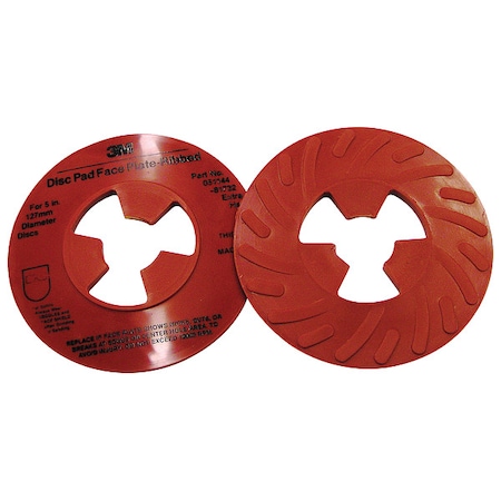 Disc Pad Ribbed Face Plate, 5 in D, PK10 MPN:81732
