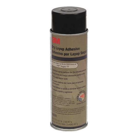 Spray Adhesive, 24 oz, Aerosol Can MPN:09091