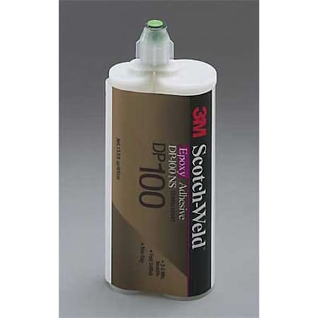 Epoxy Adhesive, DP100NS Series, Clear, 6.76 fl oz, Dual-Cartridge, 12 PK, 1:01 Mix Ratio MPN:100NS