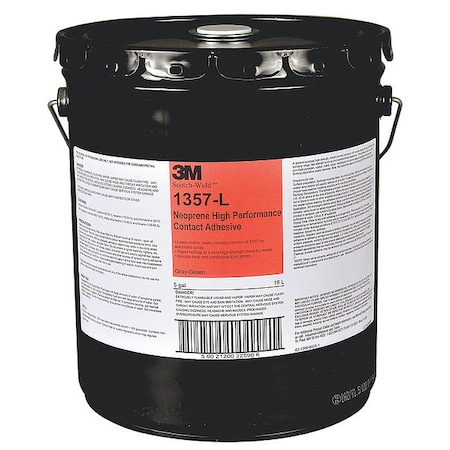 Contact Cement, 1357L Series, Gray/Green, 5 gal, Dual-Cartridge MPN:1357L