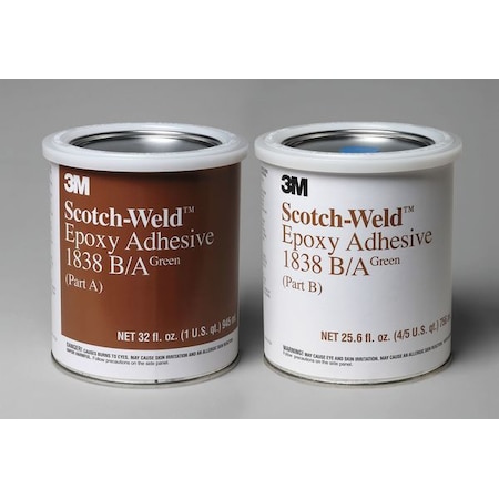 Epoxy Adhesive, 1838 Series, Gray, Dual-Cartridge, 6 PK, 4:05 Mix Ratio, 8 hr Functional Cure MPN:1838