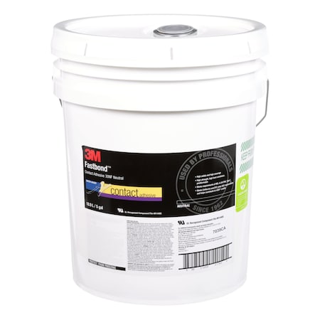 Contact Cement, 30NF Series, Clear, 5 gal, Pail MPN:21182