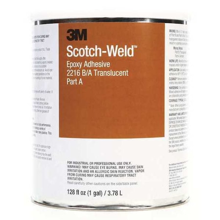 Epoxy Adhesive, 2158 Series, Clear, Can, 2 PK, 1:01 Mix Ratio, 10 hr Functional Cure MPN:2158