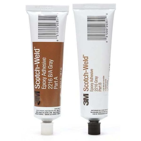 Instant Adhesive, 2216 Series, Clear, 0.21 oz, Tube, 2:03 Mix Ratio, 12 hr Functional Cure MPN:2216