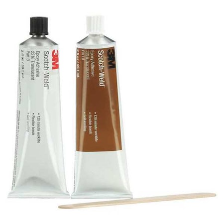Epoxy Adhesive, 2216 Series, Clear, Dual-Cartridge, 6 PK, 1:01 Mix Ratio, 16 hr Functional Cure MPN:2216