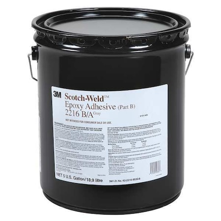 Epoxy Adhesive, 2216 Series, Gray, Can, 2:03 Mix Ratio, 12 hr Functional Cure MPN:2216