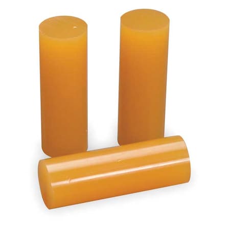Hot Melt Adhesive, Clear, 1/2 in Dia, 12 in L, 50 sec Begins to Harden, 143 PK MPN:3738