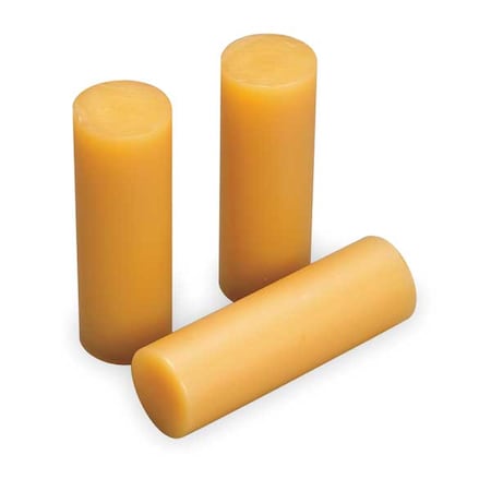 Hot Melt Adhesive, Tan, 1 in Dia, 3 in L, 35 sec Begins to Harden, 242 PK MPN:3762