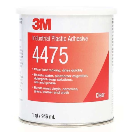 Epoxy Adhesive, 4475 Series, Amber, 1 qt, Dual-Cartridge MPN:4475