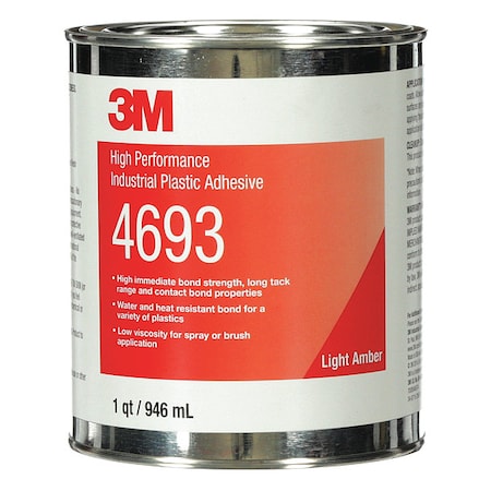 Contact Cement, 4693 Series, Clear, 1 qt, Can MPN:4693