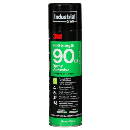 Spray Adhesive, Hi-Strength 90CA Series, Orange, 19 oz, Aerosol Can MPN:90 LOW VOC AER